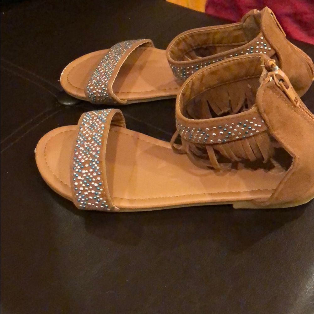 Tassel Ankle Strap Sandal